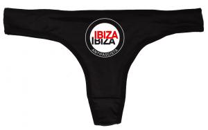 Frauen Stringtanga: Ibiza Ibiza Antifascista (Schrift)