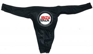 Herren Stringtanga: Ibiza Ibiza Antifascista (Schrift)