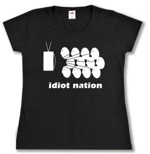 tailliertes T-Shirt: Idiot Nation