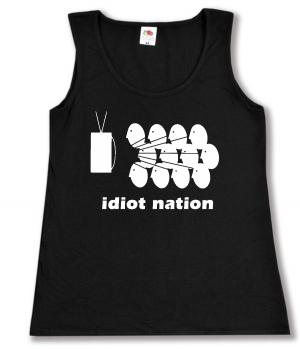 tailliertes Tanktop: Idiot Nation