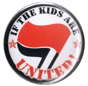 37mm Button: If the kids are united (Antifa)