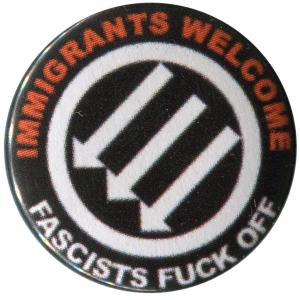25mm Button: Immigrants Welcome