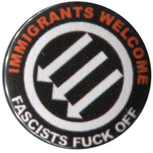 25mm Magnet-Button: Immigrants Welcome