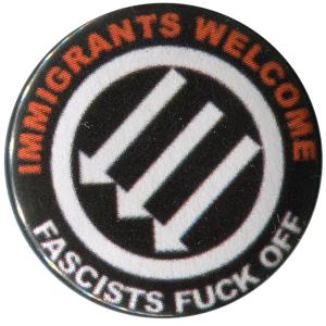 37mm Button: Immigrants Welcome