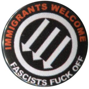37mm Magnet-Button: Immigrants Welcome