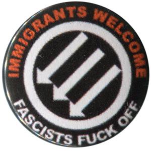 50mm Button: Immigrants Welcome
