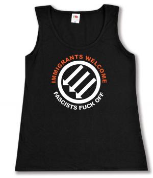 tailliertes Tanktop: Immigrants Welcome