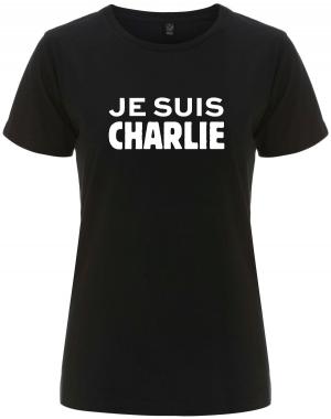 tailliertes Fairtrade T-Shirt: Je suis Charlie