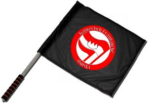 Fahne / Flagge (ca. 40x35cm): Kaiserlich Fränkische Antifa