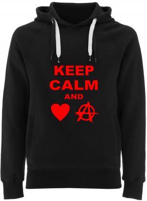 Fairtrade Pullover: Keep calm and love anarchy