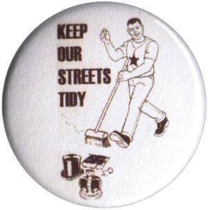 50mm Button: Keep our streets tidy