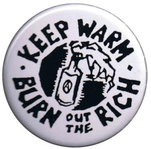 37mm Button: keep warm - burn out the rich