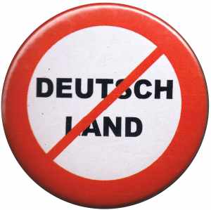 25mm Magnet-Button: Kein Deutschland