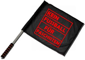 Fahne / Flagge (ca. 40x35cm): Kein Fußball für Faschisten
