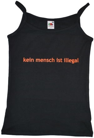 Trägershirt: kein mensch ist illegal - Text