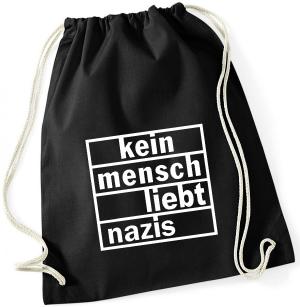 Sportbeutel: kein mensch liebt nazis
