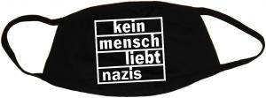 Mundmaske: kein mensch liebt nazis