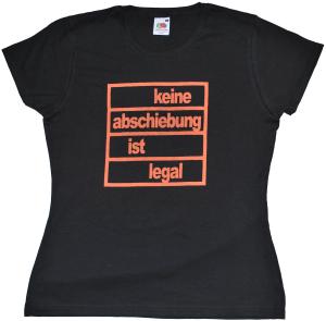 tailliertes T-Shirt: keine abschiebung ist legal