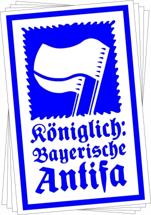 Aufkleber-Paket: Königlich Bayerische Antifa (KBA)