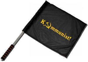 Fahne / Flagge (ca. 40x35cm): Kommunist!