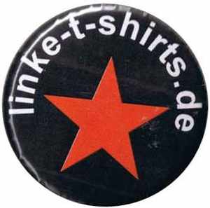 25mm Magnet-Button: linke-t-shirts.de Stern