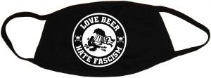 Mundmaske: Love Beer Hate Fascism