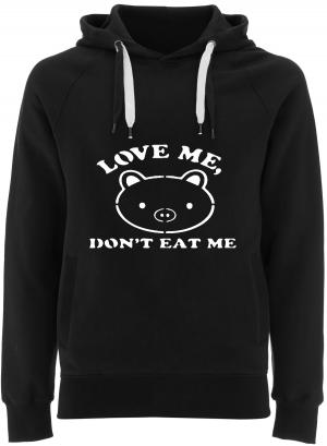 Fairtrade Pullover: Love Me - Don't Eat Me