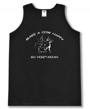 Tanktop: Make a Cow happy - Go Vegetarian