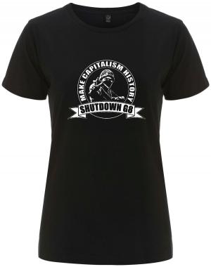 tailliertes Fairtrade T-Shirt: Make Capitalism History