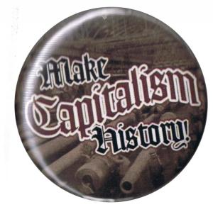 37mm Magnet-Button: Make Capitalism History