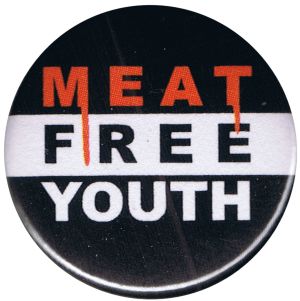25mm Button: Meat Free Youth