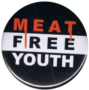 50mm Magnet-Button: Meat Free Youth