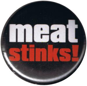 25mm Button: Meat Stinks!