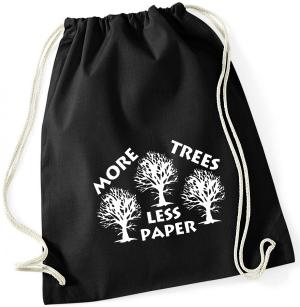 Sportbeutel: More Trees - Less Paper