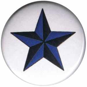 37mm Button: Nautic Star blau