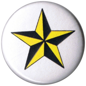 25mm Magnet-Button: Nautic Star gelb