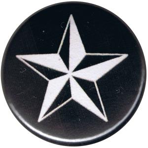 25mm Magnet-Button: Nautic Star schwarz