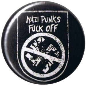 25mm Button: Nazi Punks Fuck Off