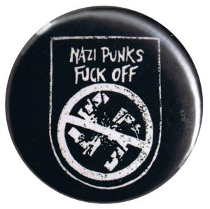 37mm Button: Nazi Punks Fuck Off
