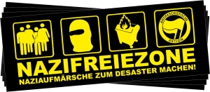 Aufkleber-Paket: Nazifreie Zone