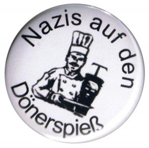 50mm Button: Nazis auf den Dönerspieß