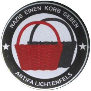 50mm Button: Nazis einen Korb geben