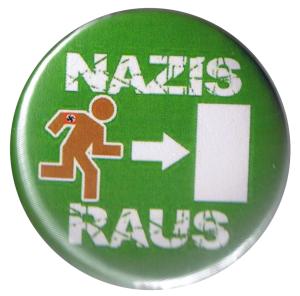 25mm Button: Nazis raus