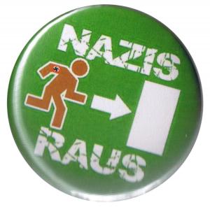 25mm Magnet-Button: Nazis raus