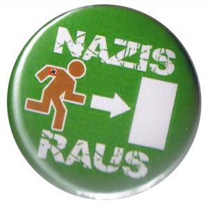 50mm Magnet-Button: Nazis raus