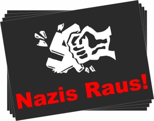 Aufkleber-Paket: Nazis raus!