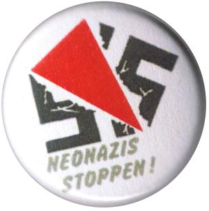 37mm Magnet-Button: Neonazis stoppen!