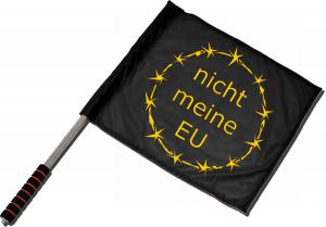 Fahne / Flagge (ca. 40x35cm): nicht meine EU