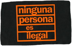Aufnäher: ninguna persona es ilegal