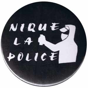 25mm Magnet-Button: Nique La Police